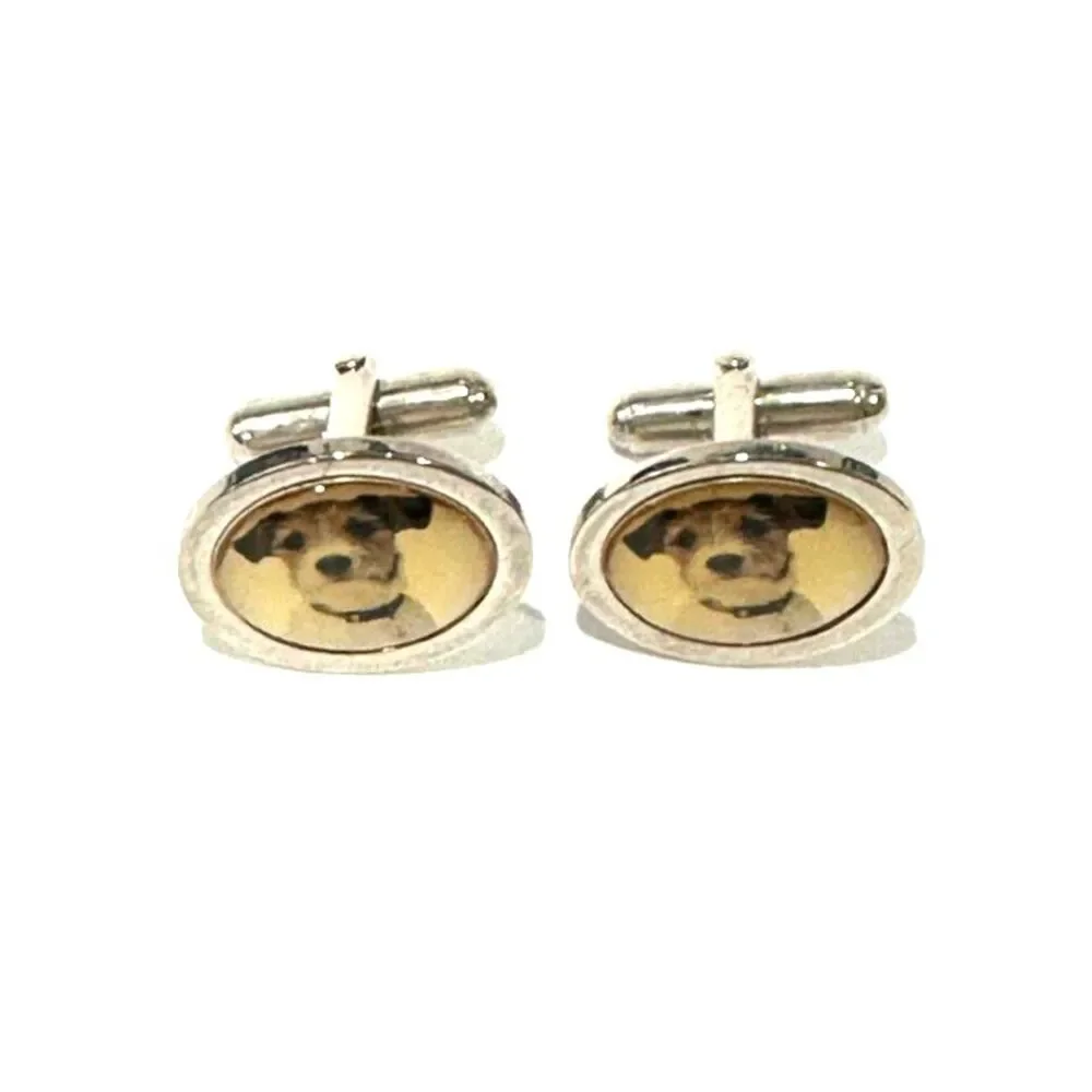 Jack Russell Terrier Portrait Cufflinks